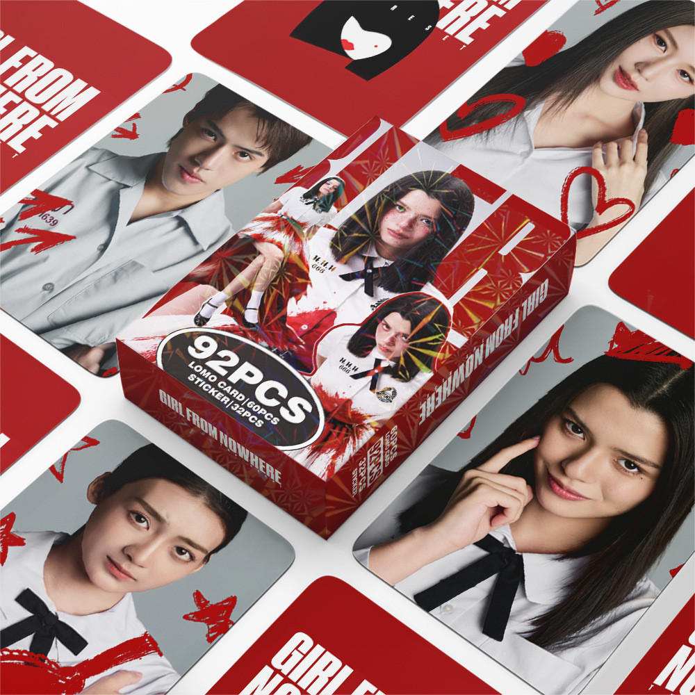 ทีวีไทยซีรีส์Girl จากไม่มีที่ไหน: รีเซ็ตPhotocard Lomo Card โปสการ์ด 60 ชิ้นการ์ด + สติกเกอร์ 32 ชิ้น