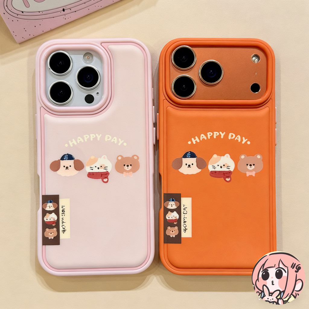 เข้ากันได้กับ IPhone 17 AIR 15 16 14 11 XR 13 12 Pro Max 16 15 Pro 7 16 14 15 8 Plus X XS SE บุบบงป้องกันหมีน่ารักฮิต