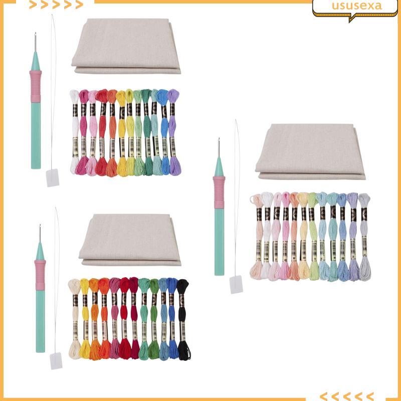 [Ususexa] Punch Needle Tool เย็บปักถักร้อยปากกา Punch Needle Kits Punch Needle Kits สําหรับเบาะรองนั