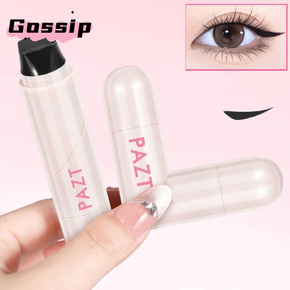 GOSSIP Eyeliner Stamp, Quick Dry Long Lasting Eye Liner Stamp, ใช้งานง่าย Rotatable Portable Eyeline