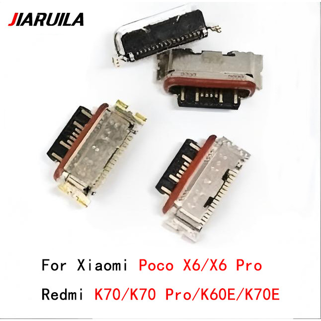 สําหรับ Xiaomi Poco X6/X6 Pro/Redmi K70/K70 Pro/K60E/K70E พอร์ตชาร์จ USB Connector ชาร์จแจ็คซ็อกเก็ต