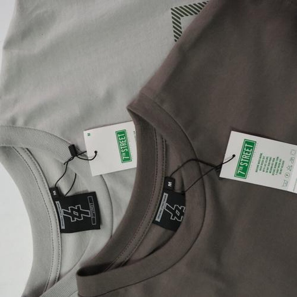 เสื้อโอเวอร์ไซส์ 7th Street ผ้า cotton100% ระบายความร้อนดีมาก ผ้าหนาอยู่ทรง แพทเทิร์นสไตล์ยุค90‘s ทรงคอฟิต คอหนาดูเนี… ราคา ถูกที่สุด ดีลบีเคเค แกลเลอรีภาพที่ 2