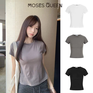 < MOSESQUEEN > กางเกงลูกเรือแขนสั้นพื้นฐาน สีหลากหลาย นุ่มสบาย ระบายอากาศได้ดี เหมาะสำหรับสวมใส่ประจำวัน #63576