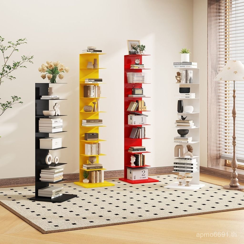 Multi-Layer ตู้หนังสือชั้นวางหนังสือมุมห้องนั่งเล่นชั้นวางที่มองไม่เห็นสามมิติจัดเก็บ Art Subway Cre