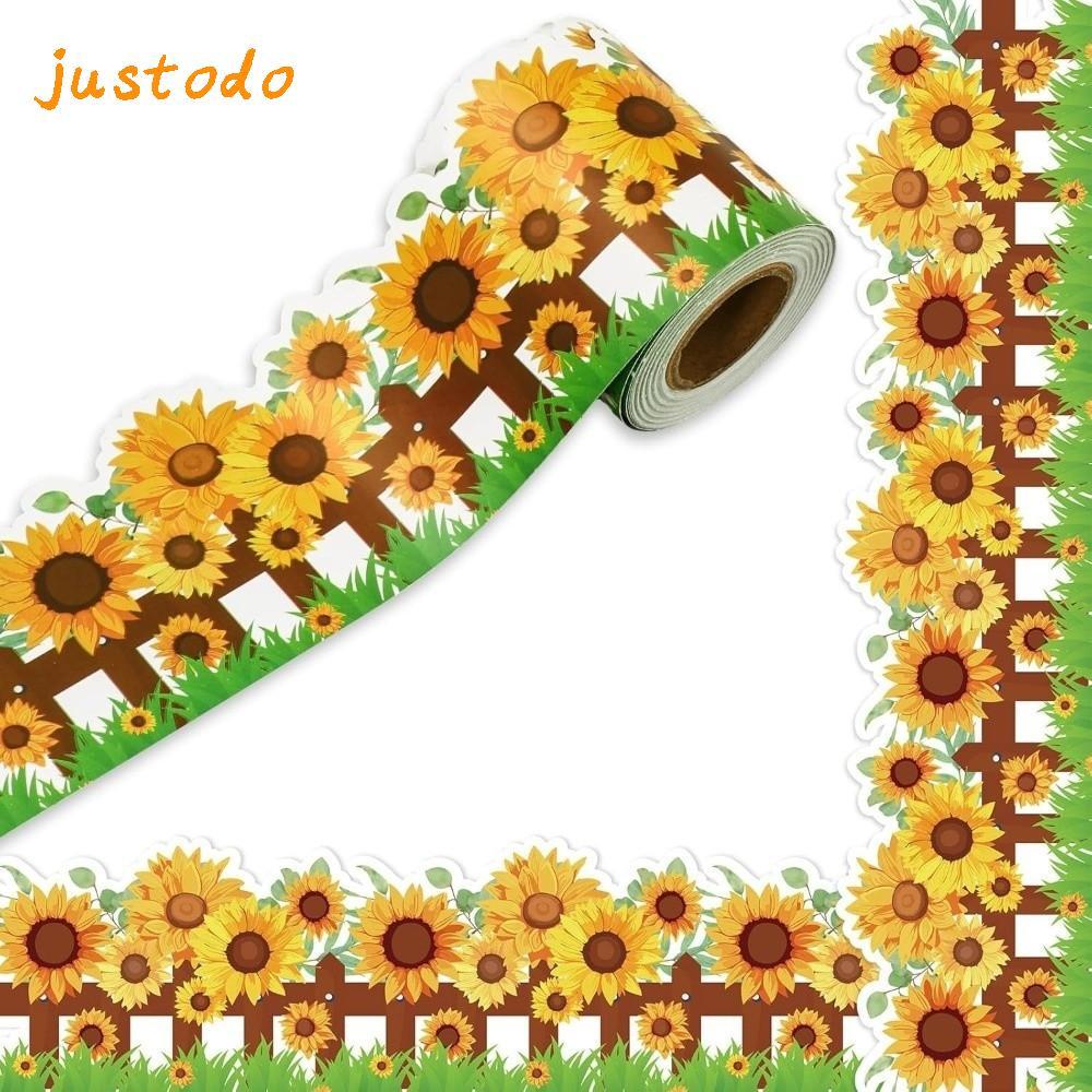 [JUSTODO] กระดานดํา Bulletin Board Border, กระดาษขอบกระดาษ 7.5 ซม., DIY Self กาว Border ห้องเรียนตกแต่งงานฝีมือทํามือ