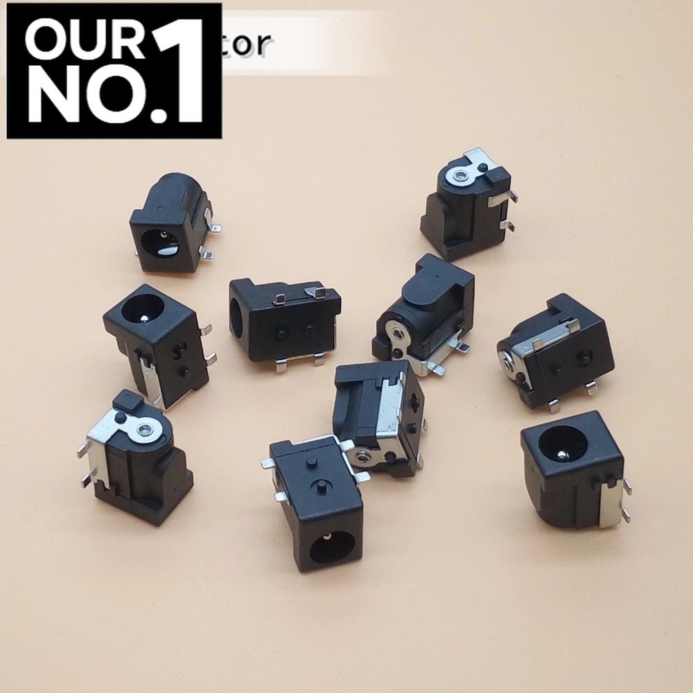 10 ชิ้น SMD DC-005 DC-050 DC Power Jack Socket Connector DC005 5.5*2.1 มิลลิเมตร 2.1 ซ็อกเก็ตรอบเข็ม