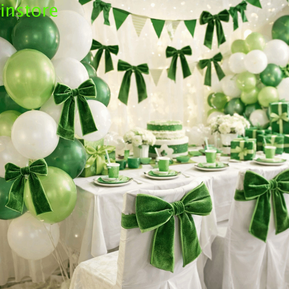 INSTORE Flocking Webbing, DIY Craft 5 Yard Velvet Ribbon, Package Decor กว้าง 20 มม.สีทึบ Craft Ribb