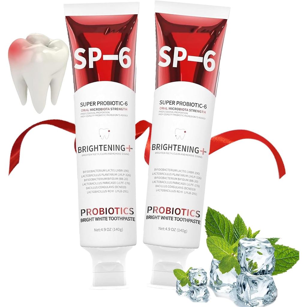 Sp6 ยาสีฟันโปรไบโอติกไวท์เทนนิ่ง, ยาสีฟัน Sp 6, ยาสีฟัน Sp-6 Ultra Whitening, ยาสีฟัน Ultra Whitenin