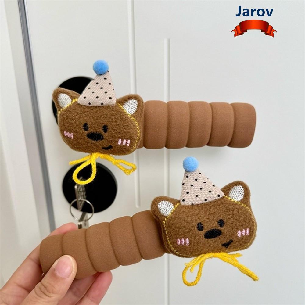 JAROV Bear Door Knob Protector, EVA Anti-Collision Door Knob Cover, Cute Anti-Static Scratch-proof S
