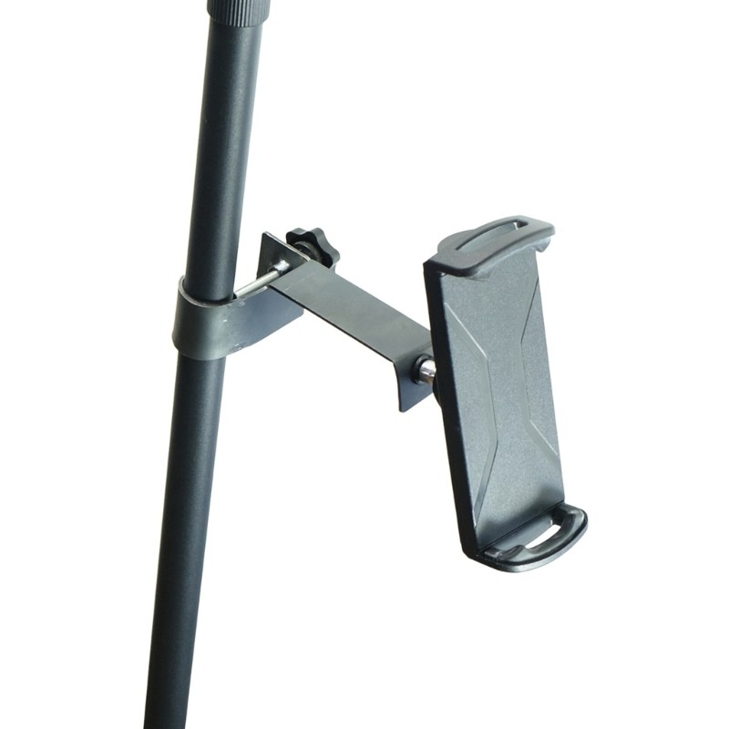 R * แบบพกพา MIC Stand ผู้ถือโทรศัพท์ Mount ปรับผู้ถือโทรศัพท์สําหรับไมโครโฟนเพลงขาตั้งสมาร์ทโฟน MIC 
