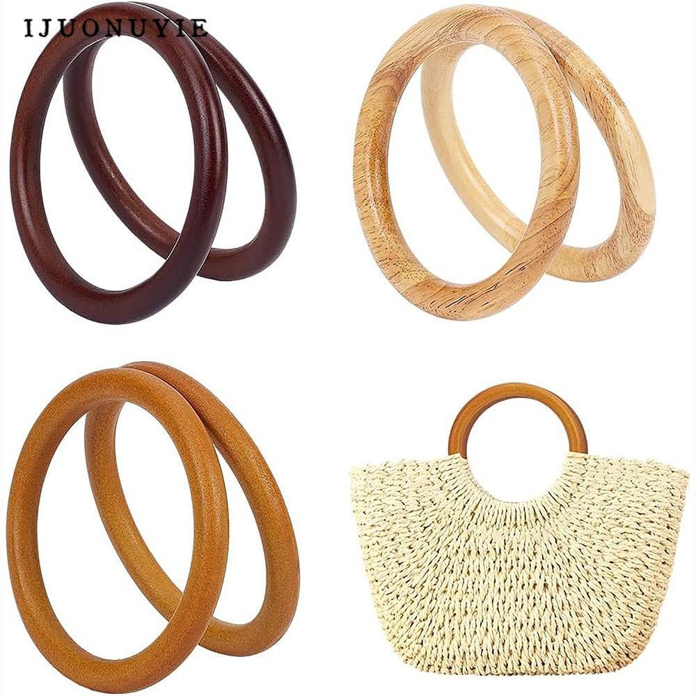 ที่จับกระเป๋าทรงกลม DIY จากไม้ สำหรับการปรับแต่งและทดแทน
