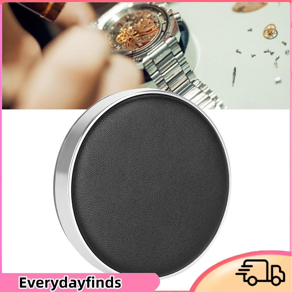 Everydayfinds Everydayfinds นาฬิกามือ Presser กรณีเบาะ 3 หัวกดการตั้งค่าชุดติดตั้งผู้ถือเครื่องมือซ่อมนาฬิกาข้อมือมืออาชีพ