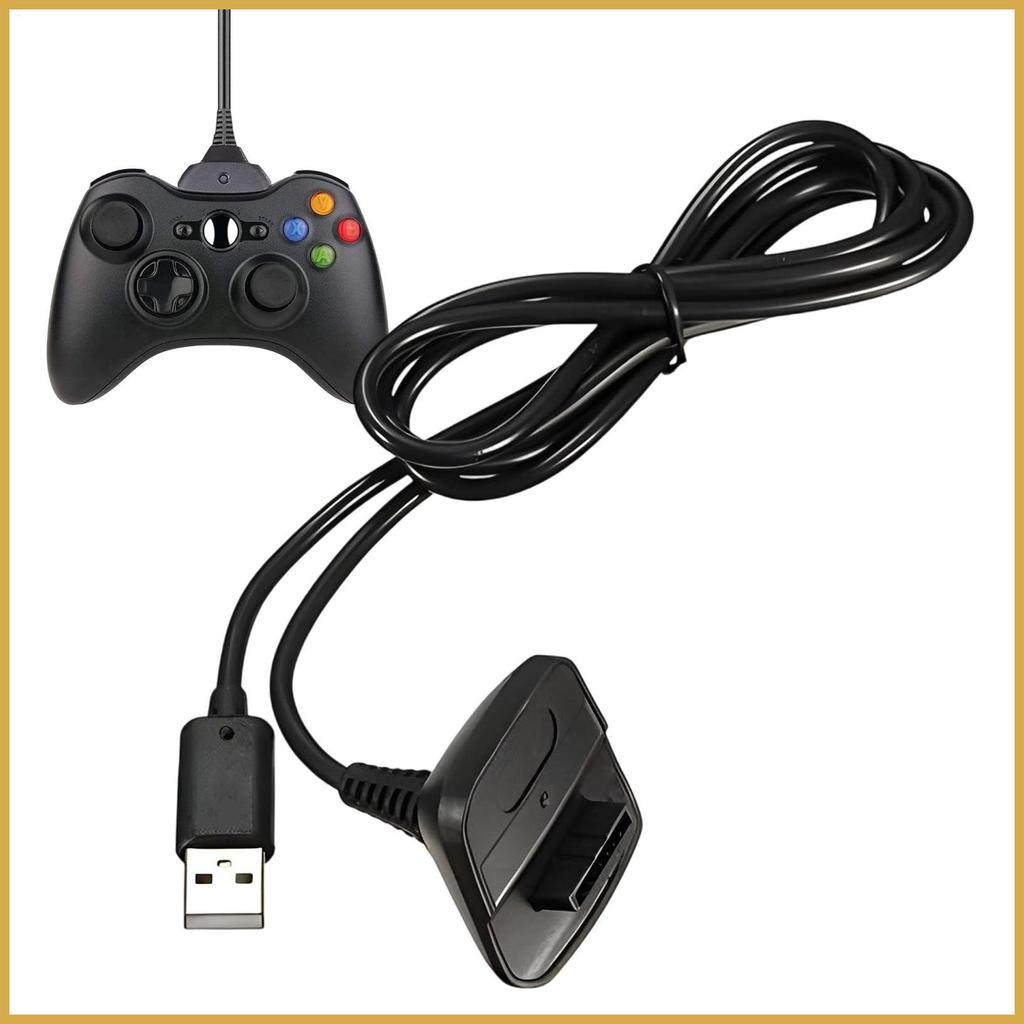 สําหรับ Xbox360 / Xbox 360 Slim 360 เกมคอนโซลสายชาร์จ Plug and Play สายชาร์จสําหรับ 360 Controller q