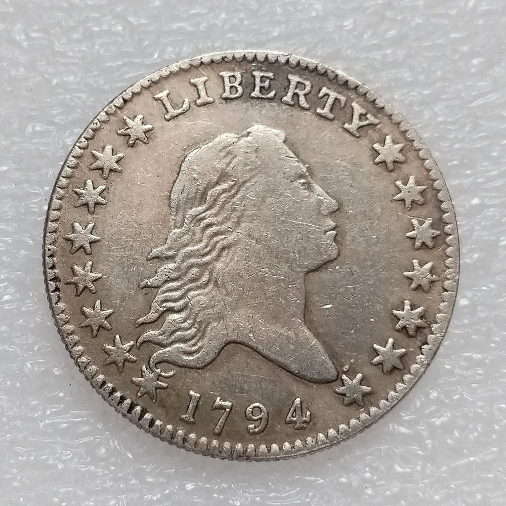 American Half Dollar 1794 1795 Silver-Plated ต่างประเทศคัดลอกเหรียญ 26.4.7