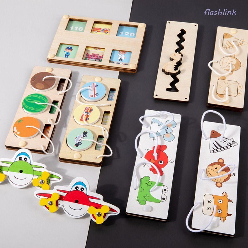 FLASHLI Busy Board Accessories, Ability Training Montessori Busy Board DIY ปริศนาของเล่น, Hand Grapi