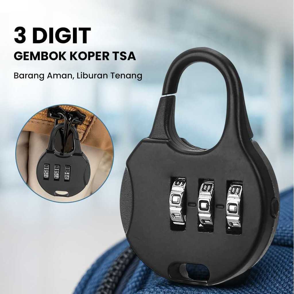 Manlo Mini Keylock 3 หลักรหัสสําหรับ Locker Doors & กระเป๋าทํางาน