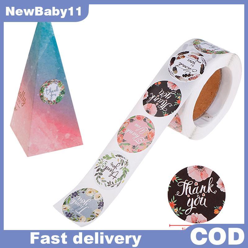 NY 500 ชิ้นขอบคุณ Stiers ป้ายซีลสําหรับงานแต่งงาน Scrapbooking Stiers NBaby