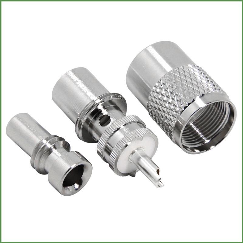 BON PL259 ปลั๊กตัวผู้กับ UHF RG8X RG59 RG8 ตัวผู้แจ็คอะแดปเตอร์ขั้วต่อ RF