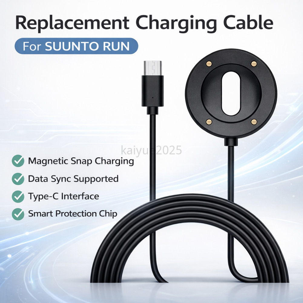 สาย USB Charger Dock Cable เหมาะสําหรับ Suunto RUN Smartwatch Magnectic Universal Smart Watch สายชาร