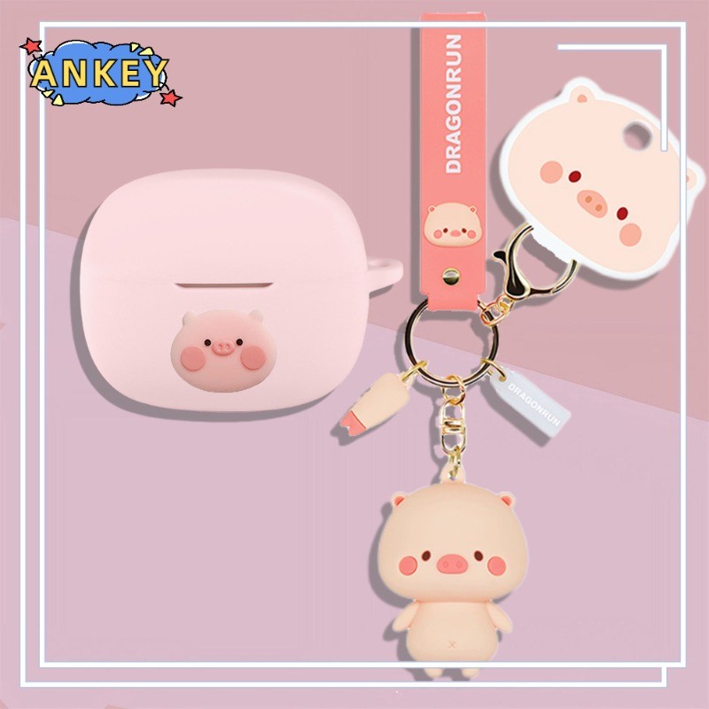 Case for OnePlus Nord Buds 4 Pro / Buds ACE 3 Case Earphones Premium Silicone Cartoon Cute Pink Pig 
