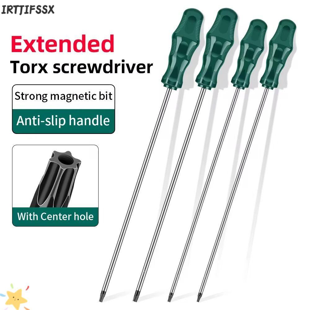 IRTJIFSSX Torx ไขควง, พร้อมรู T15 T20 T25 T30 ไขควงหกเหลี่ยม, การซ่อมแซมบ้านคุณภาพสูงไดร์เวอร์สกรูซ่อมยาวพิเศษ