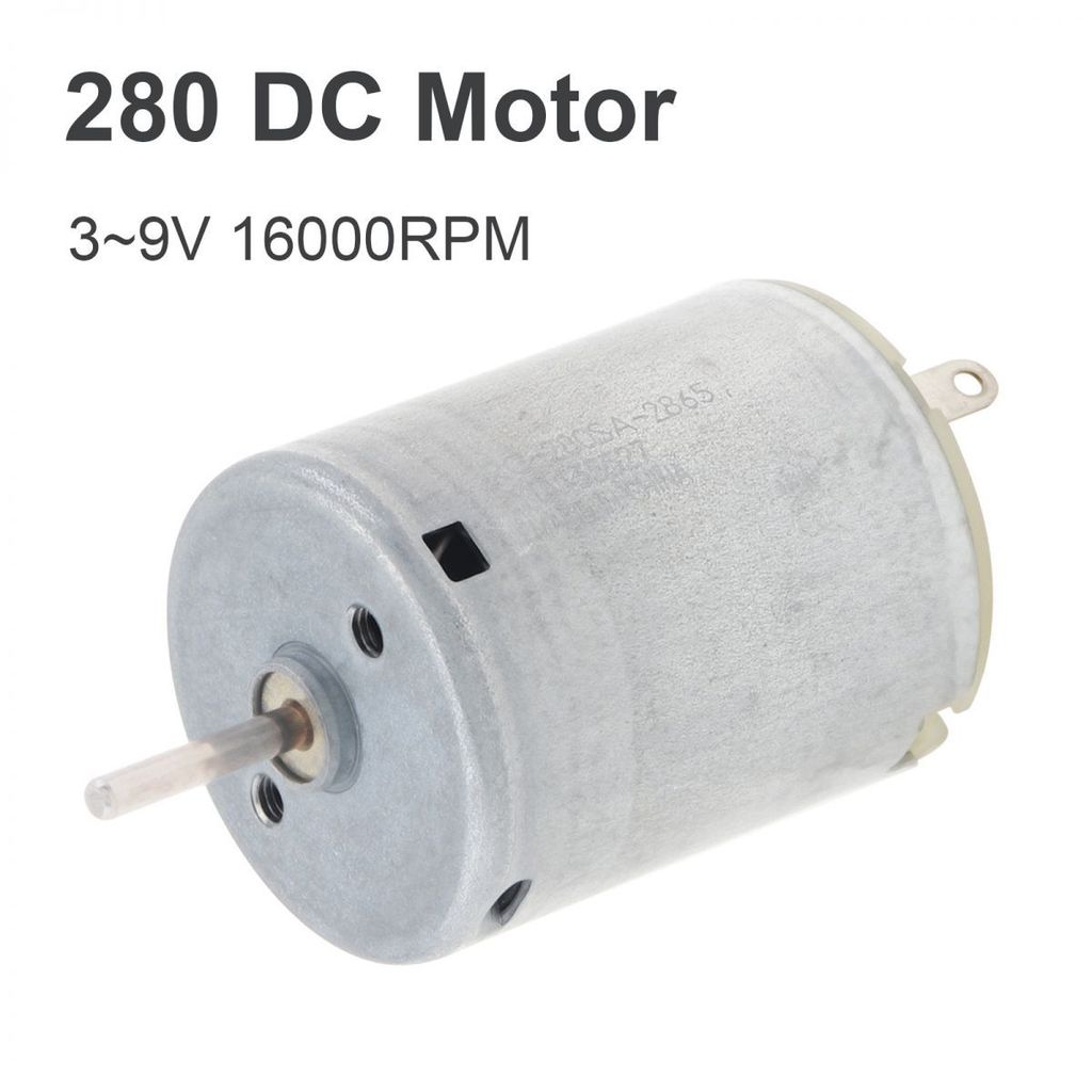 RF280 DC Motor 3-9V 16000RPM มอเตอร์ไมโครความเร็วสูงสําหรับของเล่น DIY / เครื่องเป่าผม, มอเตอร์ DC ม