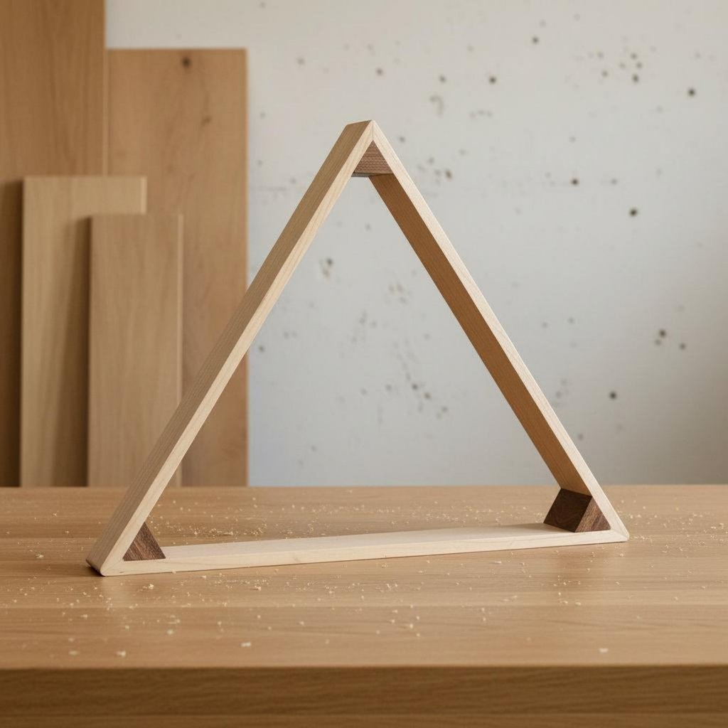 Professional เกรดไม้ 8-Ball Rack ยาว-Lasting Pool Ball สามเหลี่ยม Rack ขัด Finish สําหรับ Bar