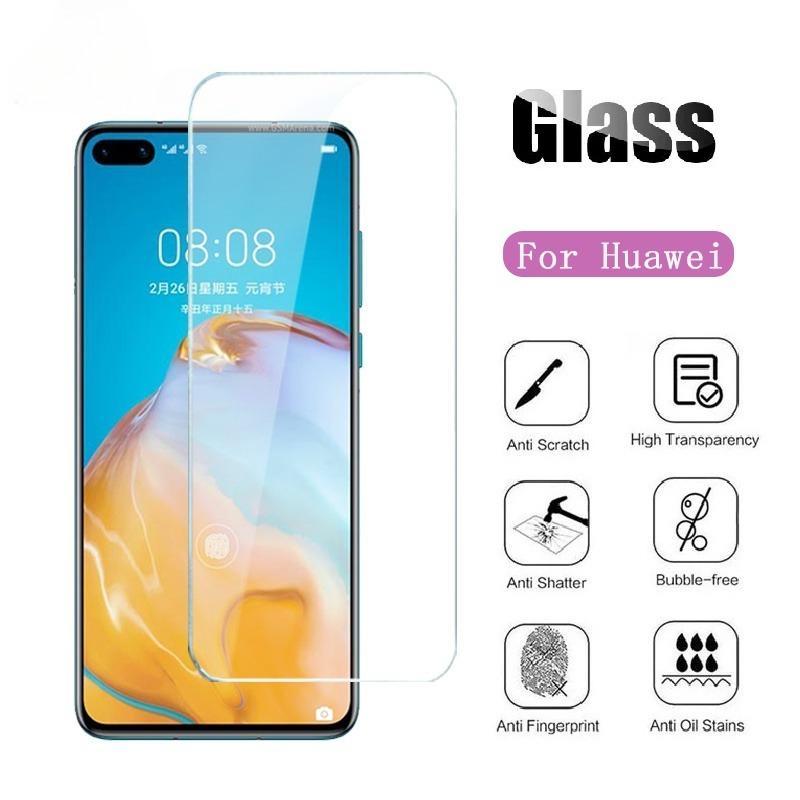 2PCS ฟิล์มกระจกนิรภัยเหมาะสําหรับ Huawei P40 P30 P20 Lite P20 Pro ความละเอียดสูงโปร่งใสโทรศัพท์มือถื