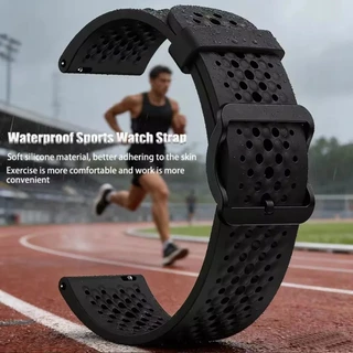 สายรัดสําหรับ ​​​​​​​Amazfit Bip Max/Bip 6 สร้อยข้อมือแบบนุ่มสําหรับ Amazfit GTR4/3/2 stratos/Balance 2/1/Bip5/Bip5 Pro สายซิลิโคน