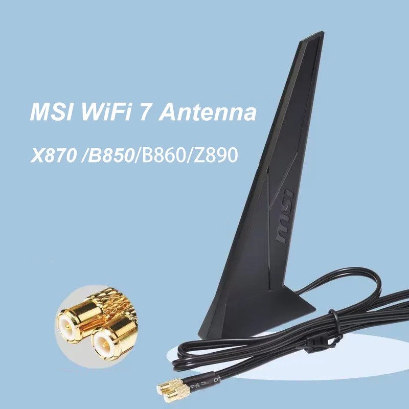 MSI WIFI7 เสาอากาศ WiFi 7 เสาอากาศ EZ-Plug สําหรับแม่บอร์ด Pro B840 B850 Z890 MAG B860-P B860M-A X87