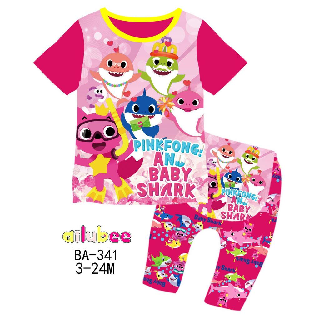 BABY SHARK Ailubee ชุดนอนเด็ก (BA341 575) 3M-6M