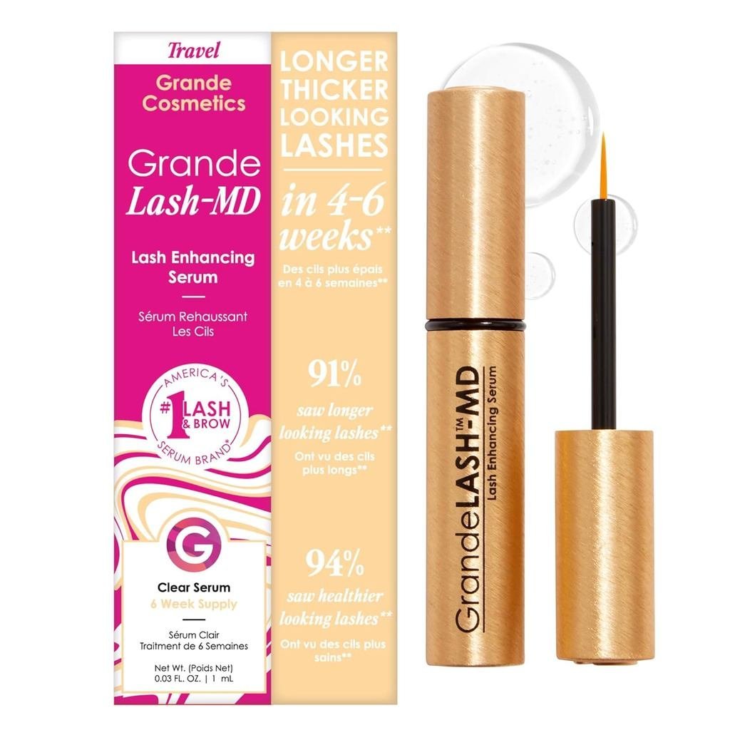 Grande Cosmetics GrandeLASH-MD Lash Enhancing Serum - สูตรเปปไทด์และวิตามินผสมสําหรับ Longer, หนาขึ้