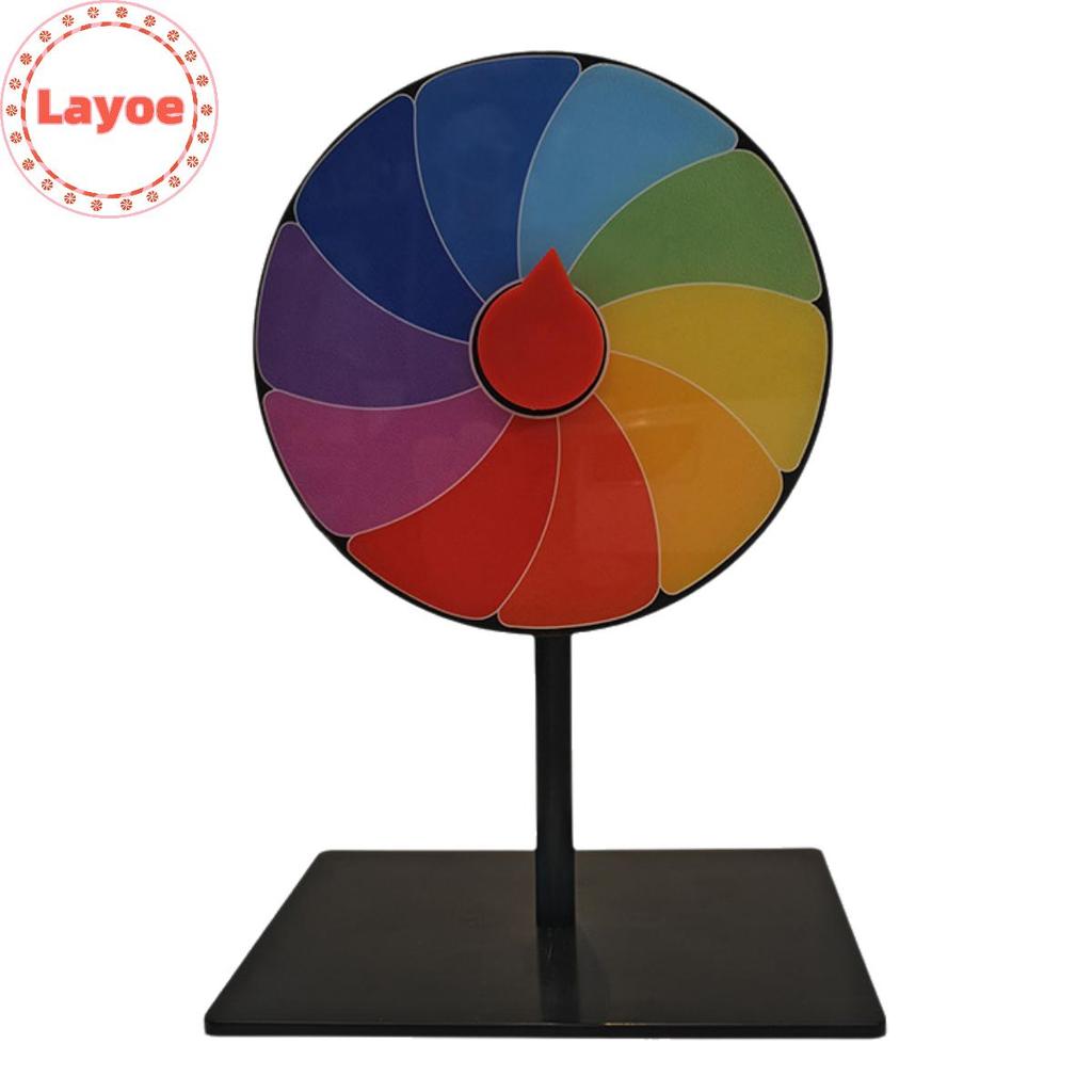 Layoe 1 ชุดสี Roulet ล้อโต๊ะรางวัลล้อแห้งลบ Spin Wheel Spinner เกม Heavy Duty แก้ไข Spin Wheel TH