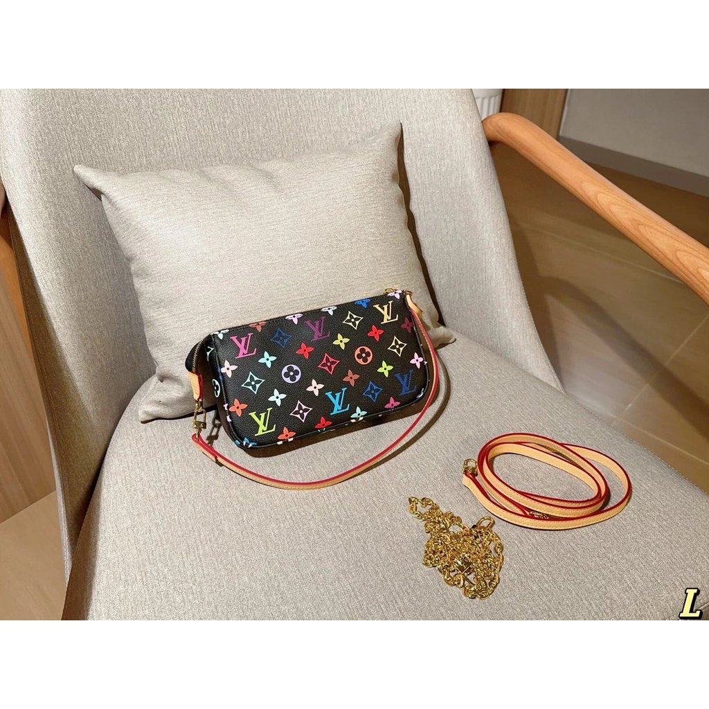 Louis Vuitton Murakami Takashi Series Tricolor Bags - Mahjong & Underarm Messenger Bags (Black & Whi