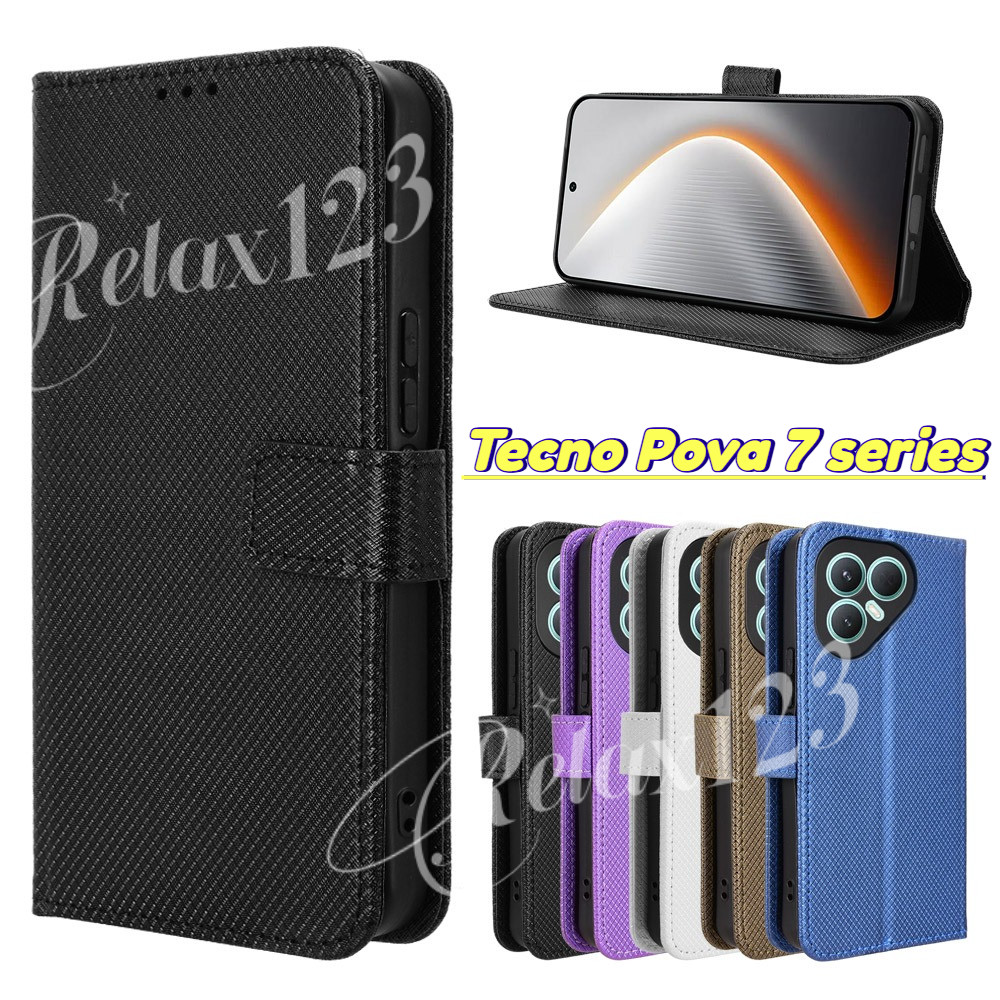 Tecno Pova 7 Ultra 5G 2025 หรูหราเพชรลายสก๊อตหนังสําหรับ Tecon Pova7 Pro Pova7 Ultra Pova7 Neo Pova7