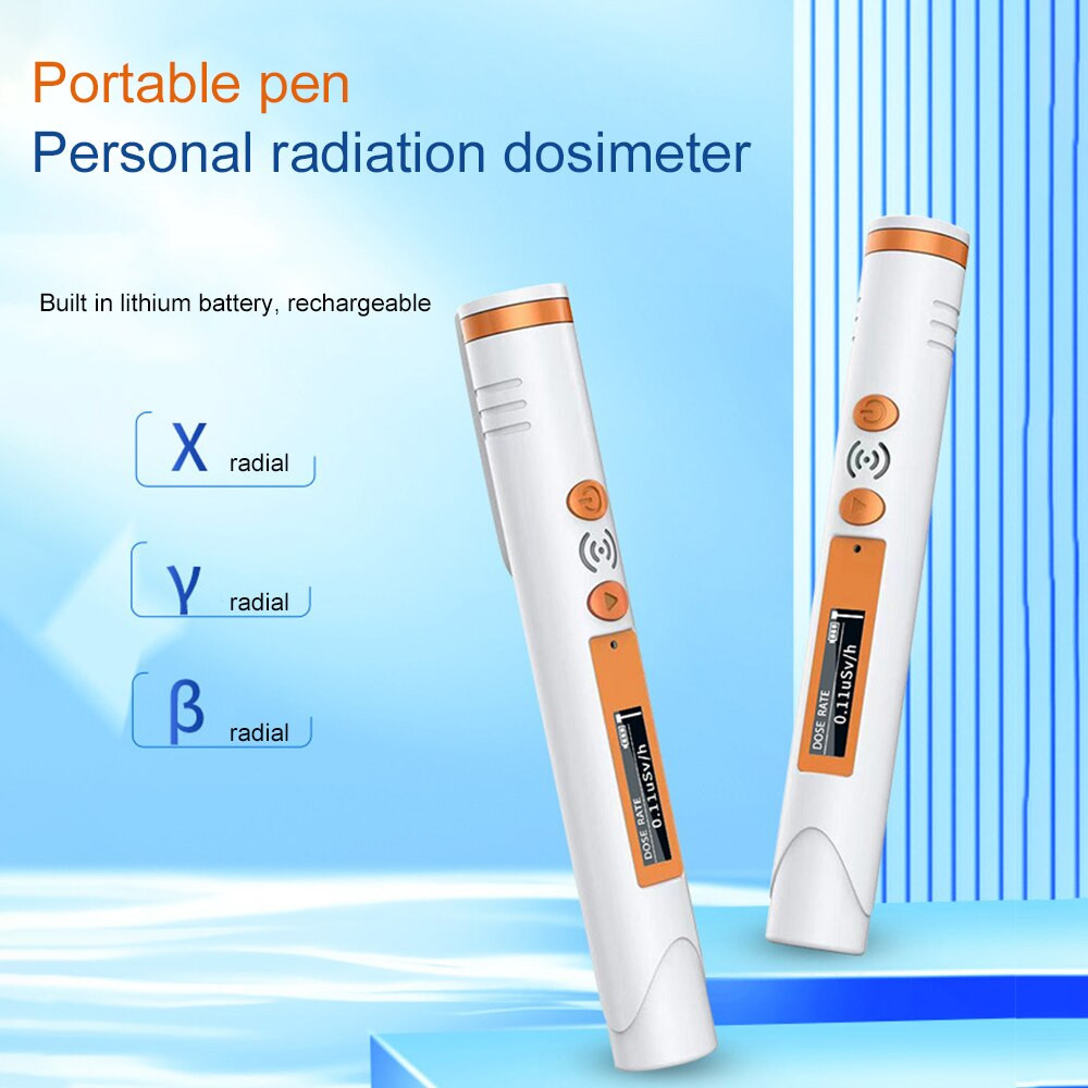 Pen-Type Geiger Counter Nuclear Radiation Detector Personal Dosimeter Detectors Beta Gamma X-Ray Tes