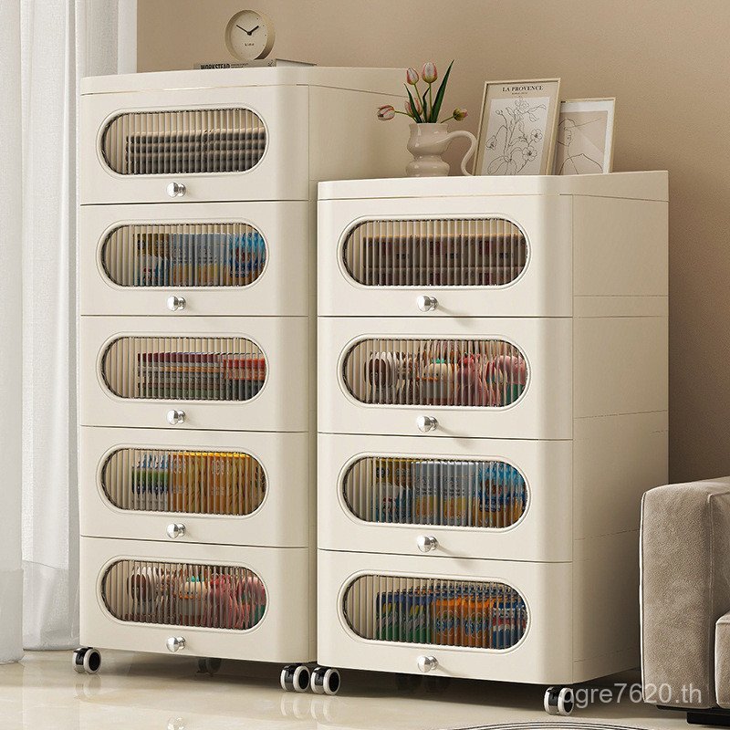 ล็อคครีม Gap ห้องนอนโต๊ะข้างเตียงตู้หนาลิ้นชักประเภทในครัวเรือน Locker ห้องนั่งเล่นตู้เก็บ Multi-Lay