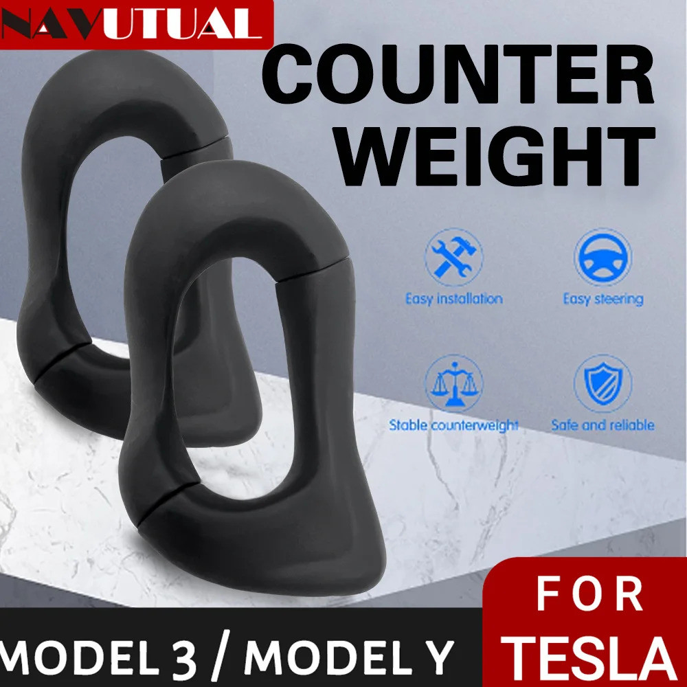 For TESLA Model 3 Y S X Upgraded Counterweight Ring Autopilot FSD Automatic Assisted Driving AP Stee