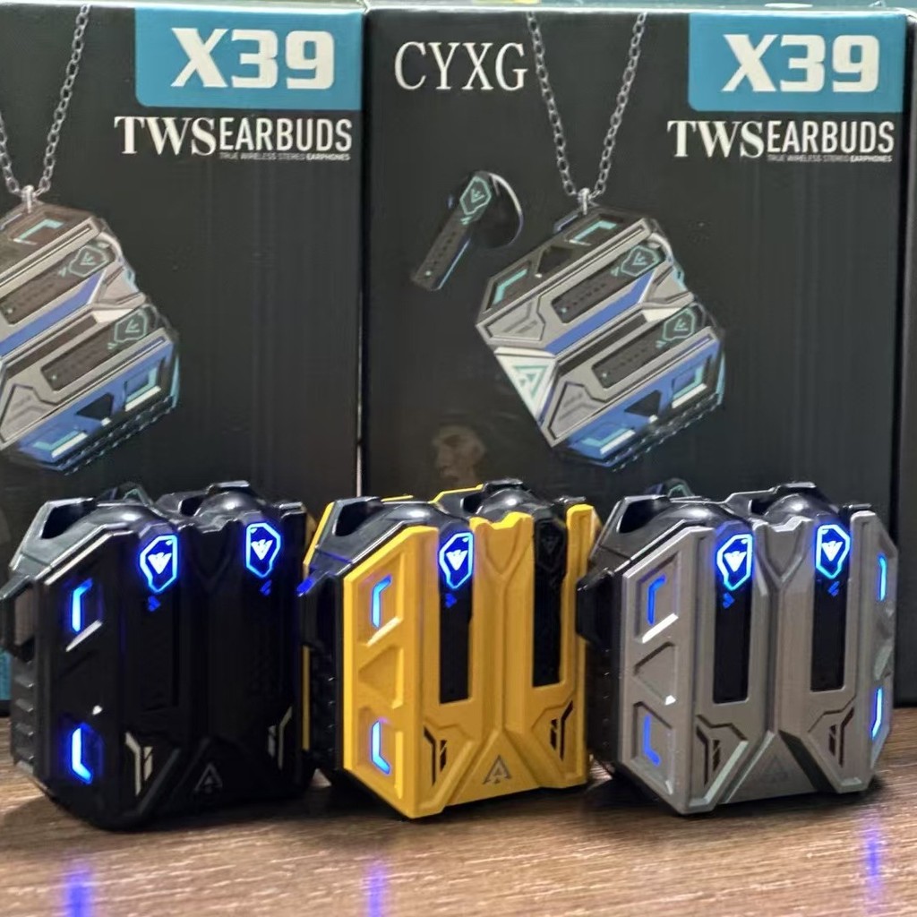 X39 ชุดหูฟังสําหรับเล่นเกมสําหรับเล่นเกมไฟหายใจเย็นคุณภาพเสียงสูงอายุการใช้งานแบตเตอรี่ยาวนานชุดหูฟั