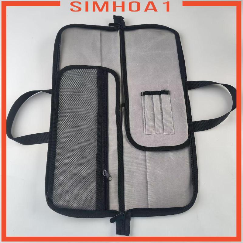 [Simhoa1] Chef Knife Carrying Case Knife Bag Folding with Slots Pouch Heavy Duty Chefs