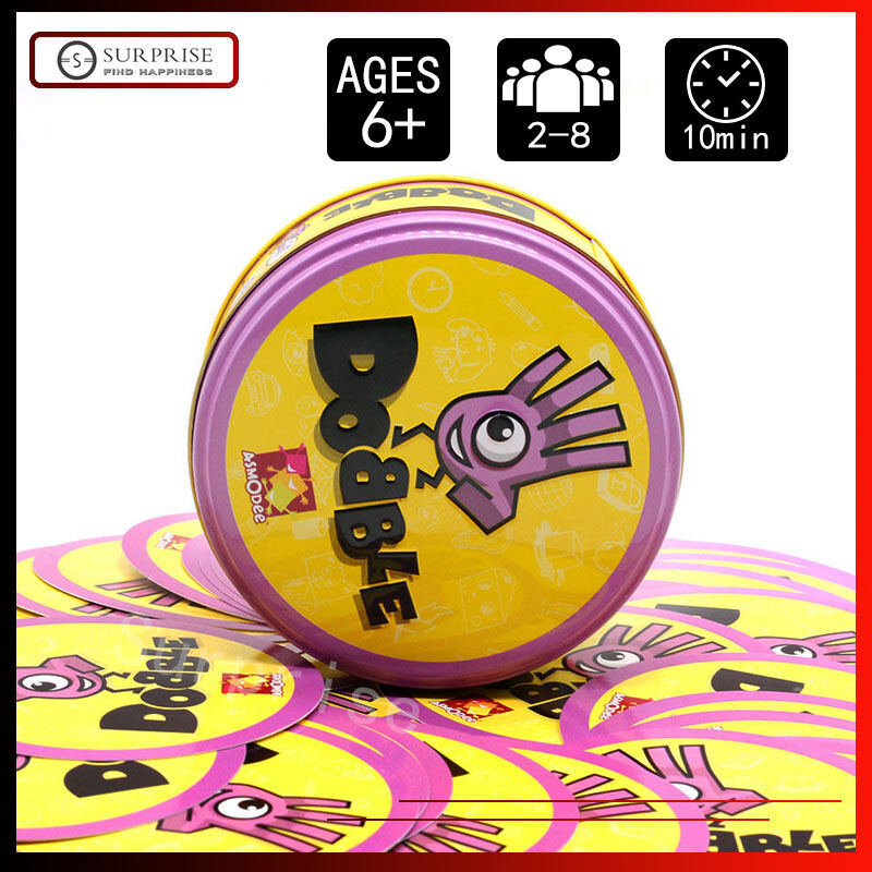 SurpriseTruly Amazing Metal Box Party Card Game Asmodee Dobble เกมกระดานสําหรับผู้ปกครองและเด็ก