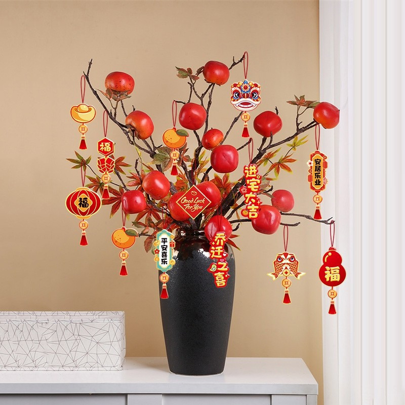 2026 ลูกปัดบอนไซปีม้า ออร์นาเมนต์แขวนปีใหม่ เครื่องประดับอวยพรตรุษจีน - รูปที่ 3