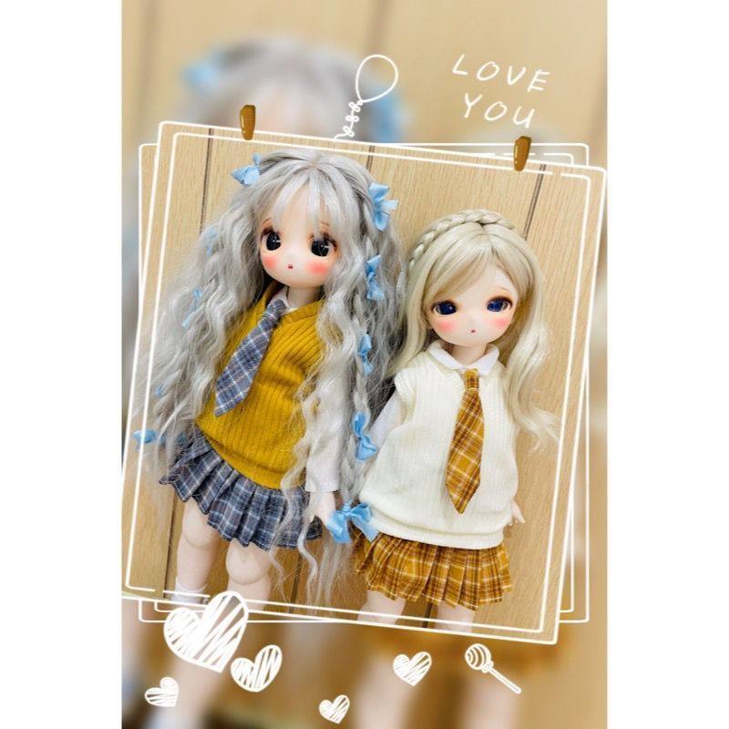 ((คลังสินค้าพร้อม) bjd 4 คะแนน mdd msd Bear Sister Rabbit Sister Rabbit Peas เสื้อผ้าเด็กสูท Preppy 