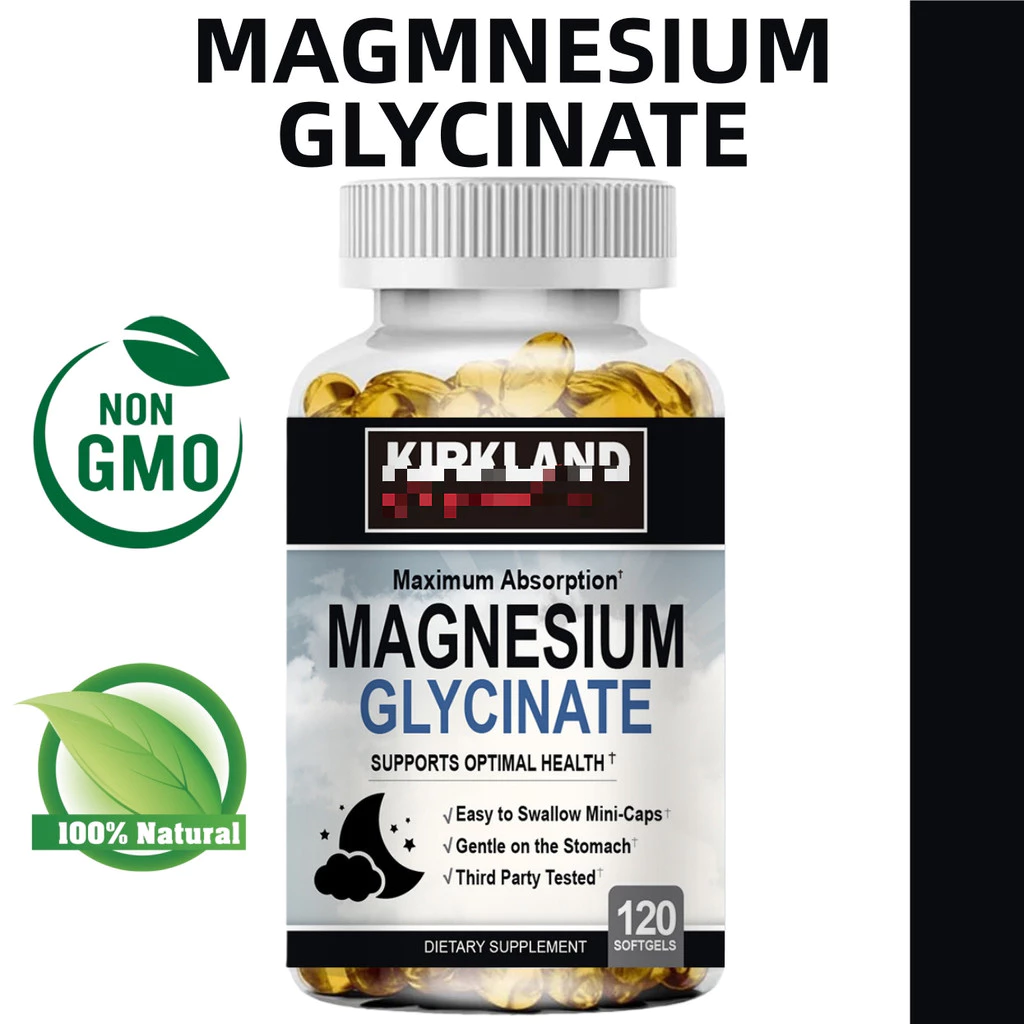 Magnesium Glycinate 500mg Capsules เพื่อสุขภาพที่ดีของระบบประสาท กล้ามเนื้อ หัวใจ อารมณ์ และการนอนหลับ