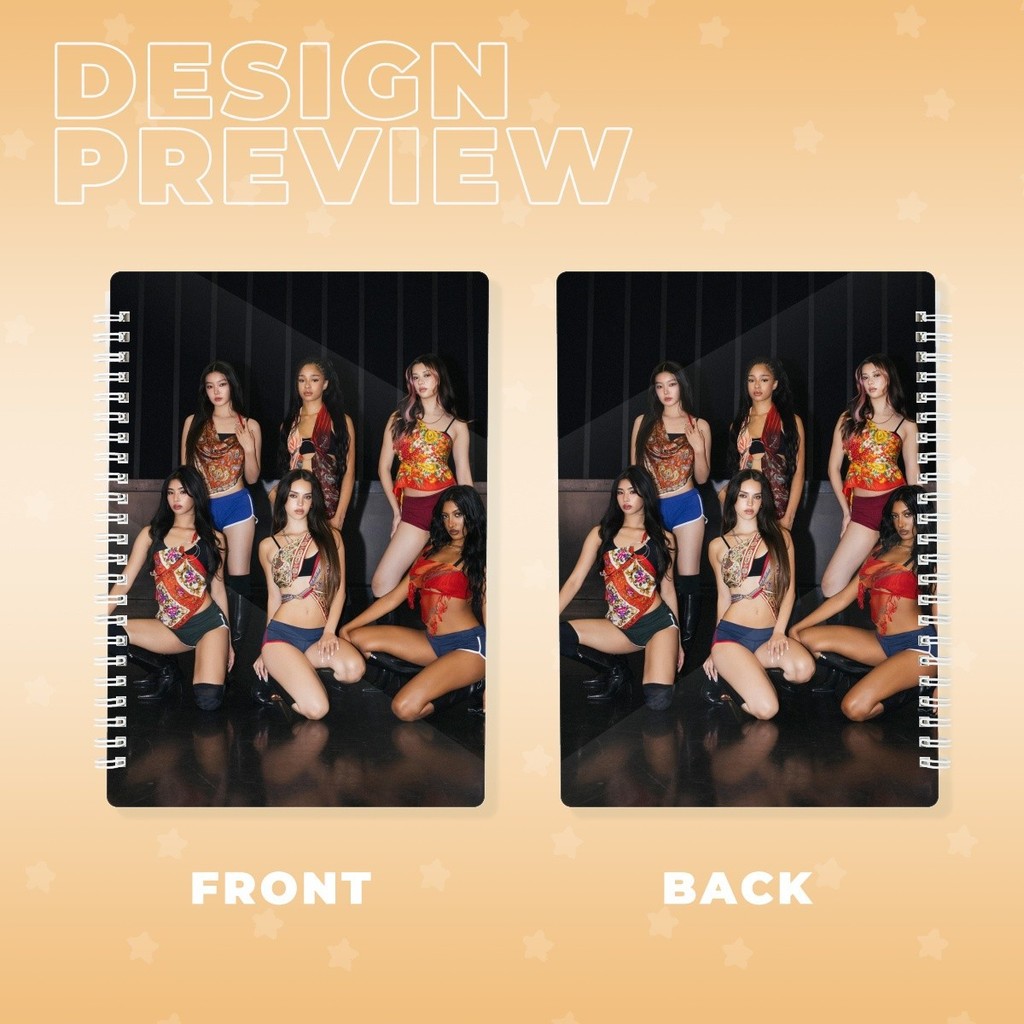 K-pop Ready Stock Girl Group KATSEYE 2026 Girl Group Notebook หน้าด้านใน 50 แผ่น Student Office Coil