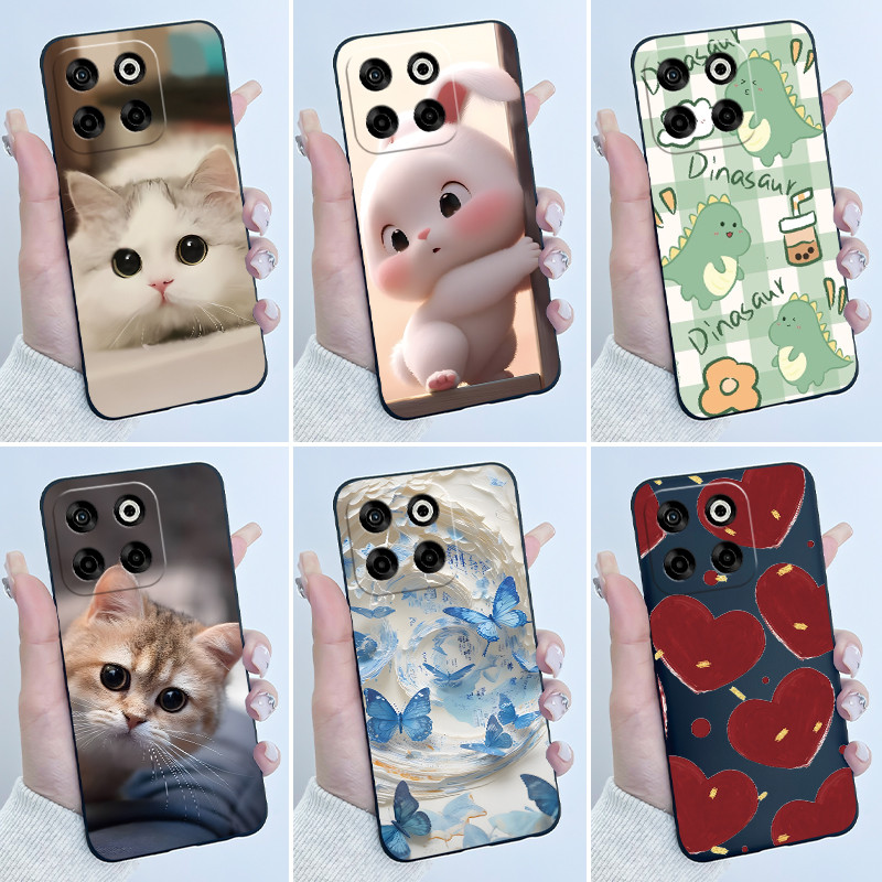 เคสการ์ตูนน่ารักสําหรับ ZTE Blade V70 / Axon 70 / Nubia V70 การพิมพ์เชลล์ฝาครอบป้องกันซิลิโคนอ่อนนุ่มปลอกสีดํา