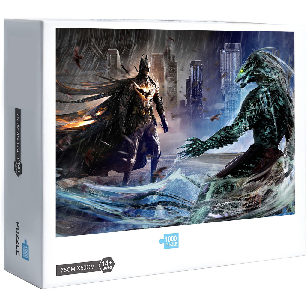 Batman Vs Killer Croc จิ๊กซอว์ไม้คุณภาพสูงของขวัญตกแต่งบ้าน