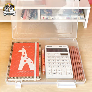 กล่องเก็บเอกสาร A4/A5 จัดระเบียบโต๊ะทำงาน กล่องใส่เอกสารสำคัญ กันน้ำและกันฝุ่น มี2ขนาด