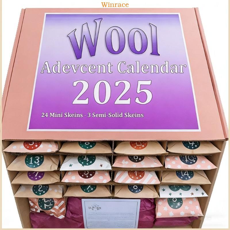 WRC Cozy Holiday Advent ปฏิทิน 2025 เส้นด้ายหัตถกรรมสําหรับครอบครัว Joyful Gatherings