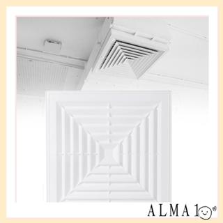 ตะแกรงช่องระบายอากาศ ALMA, ฝาครอบระบายอากาศสีขาวพลาสติก, พร้…